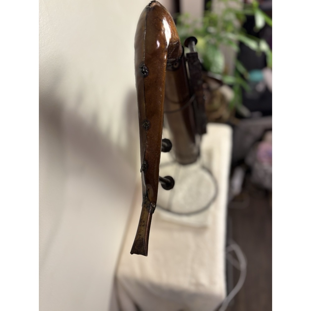 Saxophone Metal Sculpture Art Piece Musician - Picture 4 of 16